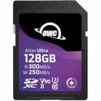 OWC Atlas Ultra 128 GB Class 10/UHS-II (U3) V90 SDXC - 1  - 300 MB/s Read - 250 MB/s Write - 3 Year Warranty