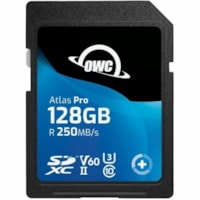 OWC Atlas Pro 128 GB Class 10/UHS-II (U3) V60 SDXC - 1  - 250 MB/s Read - 130 MB/s Write - 3 Year Warranty