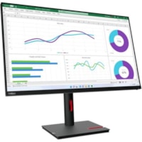 Moniteur LED ThinkVision T32h-30 32 po Classe WQHD - 16:9 - Noir corbeau Lenovo - 31,5 po Visible - Technologie IPS - WLED Rétroéclairage - 2560 x 1440 - 1,07 milliard de couleurs - 350 cd/m² - 4 ms - 60 Hz Fréquence de rafraîchissement - HDMI - DisplayPort - Concentrateur 