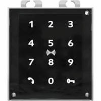 2N Touch Keypad & RFID Reader 125 kHz, 13.56 MHz, NFC - Building, Access Control System, Intercom - Radio-frequency Identification (RFID), Key Code, Proximity - 125 kHzOperating Frequency