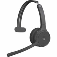 Cisco Single On-ear Headset+Charging Stand, USB-A Bundle Carbon Black - Google Assistant, Siri - Mono - Wireless - Bluetooth - 213.3 ft - 32 Ohm - 20 Hz to 20 kHz - On-ear - Monaural - Ear-cup - Carbon Black