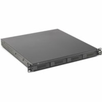 OWC Flex 1U4 Drive Enclosure Serial ATA, Serial Attached SCSI (SAS), U.2, PCI Express NVMe - Thunderbolt 3 Host Interface - 1U Rack-mountable - Black - Hot Swappable Bays - 4 x HDD Supported - 4 x SSD Supported - 4 x Total Bay - 4 x 2.5"/3.5" Bay - 40 Gbit/s Data Transfer Rate