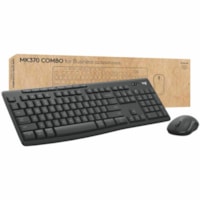 Clavier et souris MK370 Durci - Anglais (USA) Logitech - USB Bluetooth Clavier - 112 Touche - Anglais (USA) - Graphite - USB Sans fil Bluetooth Souris - Durci - Graphite - Symétrique - AA, AAA - Comptible avec PC, Mac