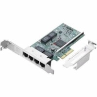 Lenovo ThinkStation Broadcom BCM5719-4P Quad-port Gigabit Ethernet Adapter - PCI 2.1 - 1000 Mbit/s Data Transfer Rate - Broadcom BCM5719-4P - 4 Port(s) - 4 - Optical Fiber - 10/100/1000Base-TX - Plug-in Card