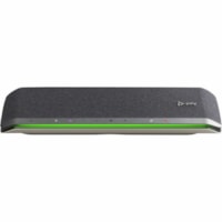 Poly - Haut-parleur Sync 60 certifié Microsoft Teams - Câblé / Sans fil Bluetooth - Microsoft Teams - 6 x Bi Directionnel Microphone(s) - 50 mm Enceinte(s) - Argenté