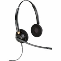 Poly EncorePro 520D with Quick Disconnect Binaural Digital Headset TAA - Stereo - Quick Disconnect, USB - Wired - Over-the-head, On-ear - Binaural - Supra-aural - 2.6 ft Cable - Noise Cancelling, Uni-directional Microphone - Noise Canceling - Black 