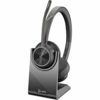 Casque Voyager 4300 UC 4320-M Câblé / Sans fil Supra-auriculaire, Sur tête Stéréo - Noir Poly - Certification Microsoft Teams - Google Assistant, Siri - Stéréo - USB Type A - Câblé / Sans fil - Bluetooth - 298,6 pi (91 m) - 20 Hz à 20 kHz - 