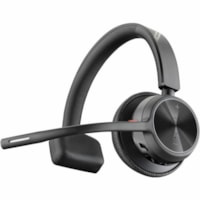 Poly Voyager 4310 USB-C Headset +BT700 Dongle + Charging Stand - Microsoft Teams Certification - Siri, Google Assistant - Mono - USB Type C - Wired/Wireless - Bluetooth - 298.6 ft - 20 Hz to 20 kHz - Over-the-head, On-ear - Monaural - Supra-aural - 4.9 ft Cable - Electret Condenser, MEMS Technology 