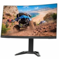 Lenovo G27qc-30 27" (685.80 mm) Class WQHD Curved Screen LED Monitor - 16:9 - Raven Black - 27" (685.80 mm) Viewable - Vertical Alignment (VA) - WLED Backlight - 2560 x 1440 - 16.7 Million Colors - FreeSync Premium - 350 cd/m² - 1 ms - Speakers - HDMI - DisplayPort