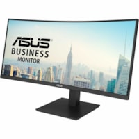 Asus VA34VCPSN 34" Class UW-QHD Curved Screen LED Monitor - 21:9 - Matte Black - 34" Viewable - Vertical Alignment (VA) - LED Backlight - 3440 x 1440 - 16.7 Million Colors - 300 cd/m² - 4 ms - 100 Hz Refresh Rate - Speakers - HDMI - DisplayPort - USB Hub