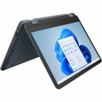 Portable 2 en 1 300w Yoga Gen 4 82VM0018CF 11,6 po Écran tactile Convertible - HD - (Intel N-Série N200) - 8 Go - 128 Go SSD - Anglais, Français Clavier - Gris ardoise Lenovo - Intel Morceau - 1366 x 768 - Windows 11 Pro - Intel UHD Graphics - Technologie IPS - Appareil photo/Webcam - 