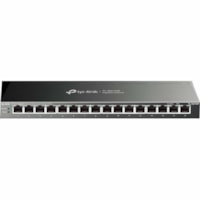 TP-Link 16-Port Gigabit Desktop Switch with 16-Port PoE+ - 16 Ports - Gigabit Ethernet - 10/100/1000Base-T - 3 Layer Supported - 144.28 W Power Consumption - 120 W PoE Budget - Twisted Pair - PoE Ports - Desktop, Wall Mountable