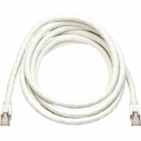 Tripp Lite series Cat8 40G Snagless SSTP Ethernet Cable (RJ45 M/M), PoE, White, 10 ft. (3.1 m) - 10 ft (3.05 m) Category 8 Network Cable for Network Device, Server, Switch, PoE Device, Patch Panel, Network Switch, Security Camera, Wireless Access Point - First End: 1 x RJ-45 Network Male - Second En