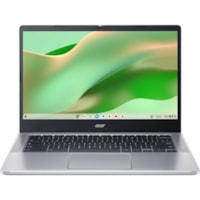 Chromebook Chromebook 314 CB314-4HT-312G 14po Écran tactile - Full HD - (Intel Core i3 i3-N305) - 8 Go - 128 Go Mémoire Flash - Anglais (USA) Clavier - Silver Acer - 1920 x 1080 - ChromeOS - Intel UHD Graphics - ComfyView (Mat), Technologie IPS - Appareil photo/Webcam - 11.50 Autonomie de bat