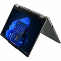 Portable 2 en 1 ThinkPad X13 Yoga Gen 4 21F2000JCA 13,3 po Écran tactile Convertible - WUXGA - (Intel Core i5 13e Gén i5-1345U) - 16 Go - 256 Go SSD - Français Clavier - Gris orage Lenovo - Intel Morceau - 1920 x 1200 - Windows 11 Pro - Intel Iris Xe Graphics - Technologie IPS - Appare