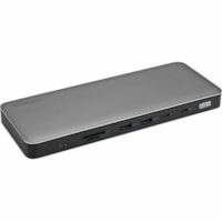 Kensington SD5765T Thunderbolt 4 Dual 4K Docking Station (DFS) - 96W PD - for Monitor/Solid State Drive/Headphone/Microphone - Memory Card Reader - SD, microSD - Thunderbolt 4 - 2.0 Displays Supported - 8K, 4K - 7680 x 4320, 3840 x 2160 - 6 x USB Ports - 4 x USB Type-A Ports - USB Type-A - 1.0 x USB