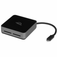 OWC Atlas Dual SD Card Reader - 2 Slot(s) - 1-in-1 - 300 MB/s - SDXC - USB 3.2 (Gen 2) Type C - 1 Total Number of USB Ports - External1.0 