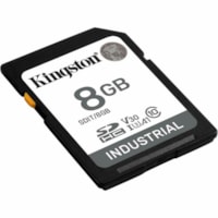 Kingston Industrial 8 GB Class 10/UHS-I (U3) V30 SDHC - 100 MB/s Read - 3 Year Warranty