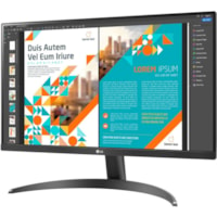 LG 24QP500-B 24" Class QHD LCD Monitor - 16:9 - Black - 23.8" Viewable - In-plane Switching (IPS) Technology - LED Backlight - 2560 x 1440 - 16.7 Million Colors - FreeSync - 300 cd/m² - 5 ms - GTG (Fast) Refresh Rate - HDMI - DisplayPort