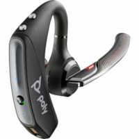 Poly Voyager 5200 USB-A Office Headset TAA - Microsoft Teams Certification - Siri, Google Assistant - Mono - USB Type A, RJ-11 - Wired/Wireless - Bluetooth - 250 ft - 32 Ohm - 100 Hz to 20 kHz - Over-the-ear - Monaural - In-ear - 7.1 ft Cable - Omni-directional, MEMS Technology, Noise Cancelling Mic