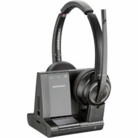 Casque Savi 8200 Office 8220 Sans fil Supra-auriculaire, Sur tête Stéréo - Noir Poly - Certification Microsoft Teams - Stéréo - Sans fil - DECT - 590 pi (179,83 m) - 32 Ohm - 20 Hz à 20 kHz - Supra-auriculaire, Sur tête - Binaural - Supra-aural - Élimination du bruit