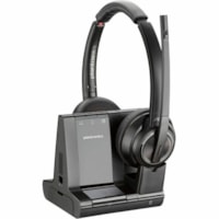 Casque Savi 8200 Office 8220-M Sans fil Sur tête, Supra-auriculaire Stéréo - Noir Poly - Certification Microsoft Teams - Stéréo - USB Type A - Sans fil - Bluetooth/DECT - 590,6 pi (180 m) - 32 Ohm - 20 Hz à 20 kHz - Sur tête, Supra-auriculaire - Binaural - Supra-aura