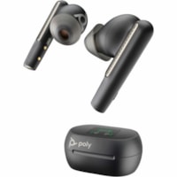 Oreillette Voyager Free 60+ UC True Wireless Intra-auriculaire Stéréo - Noir charbon Poly - Certification Microsoft Teams - Google Assistant, Siri - Stéréo - True Wireless - Bluetooth - 98,4 pi - 20 Hz à 20 kHz - Intra-auriculaire - Binaural - Intra-auriculaires - No