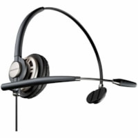 Poly EncorePro HW710 Single Ear Headset +HIS Kit +Carry Case TAA (Bulk) - Mono - USB Type A - Wired - 80 Hz to 20 kHz - Over-the-head, On-ear - Monaural - Supra-aural - 2.9 ft Cable - Noise Cancelling, Omni-directional Microphone - Noise Canceling - Black 