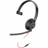 Casque Blackwire 5210 Filaire Sur tête Mono Canal Poly - Mono Canal - USB Type C, Mini-phone (3.5mm) - Filaire - 20 Hz à 20 kHz - Sur tête - Monaural - Supra-aural - Élimination du bruit Microphone