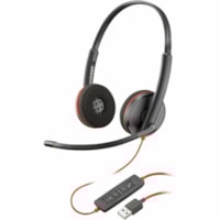 Poly - Casque Blackwire 3220 stéréo USB-A (Qté en vrac de 50) - Stéréo - USB Type A, USB Type C - Filaire - 32 Ohm - 20 Hz à 20 kHz - Supra-auriculaire, Sur tête - Binaural - Supra-aural - 5,2 pi (1,58 m) Câble - Omnidirectionnelle, Élimination du bruit 