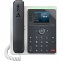 Téléphone IP Edge E220 - Filaire - Avec fil/Sans fil - Bluetooth - Bureau, Fixation au mur - Noir Poly - VoIP - 2 x Réseasu (RJ-45) - PoE Ports