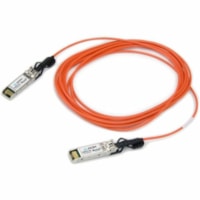 Axiom 10GBASE-AOC SFP+ Active Optical Cable Extreme Compatible 20m - 65.6 ft Fiber Optic Network Cable for Network Device, Router, Switch - First End: 1 x SFP+ Network - Male - Second End: 1 x SFP+ Network - Male - 10 Gbit/s - Orange