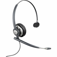 Poly EncorePro HW710 Single Ear Headset +Carry Case +Quick Disconnect TAA - Mono - USB Type A - Wired - On-ear, Over-the-head - Monaural - Supra-aural - 2.9 ft (0.89 m) Cable - Omni-directional Microphone - Noise Canceling - Black 