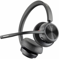 Casque Voyager 4300 UC 4320 Sans fil Supra-auriculaire, Sur tête Stéréo - Noir Poly - Siri, Google Assistant - Stéréo - USB Type C - Sans fil - Bluetooth - 164 pi (50 m) - 20 Hz à 20 kHz - Supra-auriculaire, Sur tête - Binaural - Supra-aural - 4,9 pi (1,50 m) C&acirc