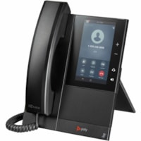 Téléphone IP CCX 505 - Filaire - Avec fil/Sans fil - Wi-Fi, Bluetooth - Bureau, Fixation au mur - Noir Poly - 24 x Ligne Totale - VoIP - 2 x Réseasu (RJ-45) - PoE Ports