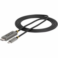 StarTech.com 6ft (2m) USB-C to HDMI Adapter Cable, 8K 60Hz, 4K 144Hz, HDR10, USB Type-C to HDMI 2.1 Converter, USB-C/USB4/TB3/4 Compatible - 6.6ft (2m) USB-C to HDMI Adapter Cable connects a USB-C DP Alt Mode laptop to an 8K 60Hz/4K 144Hz HDMI Display; Universal Adapter Cable requires no drivers or 