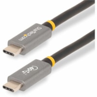 StarTech.com 3ft (1m) USB4 Cable, USB-IF Certified USB-C Cable, 40 Gbps, 100W, 8K 60Hz, Compatible w/Thunderbolt 4/3/USB 3.2, USB Type-C - 3.3ft USB-IF Certified USB4 Type-C cable supports 40Gbps, DisplayPort 1.4 video w/ DSC up to 8K 60Hz, and 100W charging; Certified E-marker firmware for reliabil