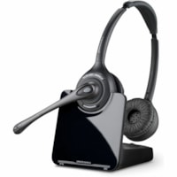 Poly CS520 XD Extra Density Headset TAA - Stereo - Wireless - DECT - 351 ft - On-ear - Binaural - Ear-cup - Noise Canceling - Black 