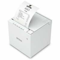 Epson OmniLink TM-m30III-H Mobile POS Direct Thermal Printer - Monochrome - Receipt Print - Ethernet - USB - USB Host - Bluetooth 5.0 - IEEE 802.11a/b/g/n/ac Wireless LAN - With Cutter - White - 3" (76.20 mm) Display Screen - 11.81 in/s (300 mm/s) Mono - 203 dpiAutomatic Cutting - For PC, Android, M