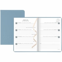 Letts Conscious Weekly Planner - Ocean - Weekly - January 2025 - December 2025 - 1 Week Double Page Layout - Sewn - Ocean - Polyester - 8.3" (210.82 mm) Height x 5.9" (149.86 mm) Width - Flexible, Bookmark, Ruled Planning Space, Multilingual