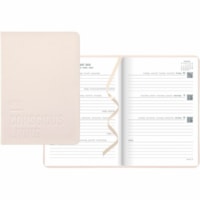 Letts Conscious Weekly Planner - Rosewater - Weekly - January 2025 - December 2025 - 1 Week Double Page Layout - Sewn - Rosewater - Polyester - 8.3" (210.82 mm) Height x 5.9" (149.86 mm) Width - Flexible, Bookmark, Ruled Planning Space, Multilingual