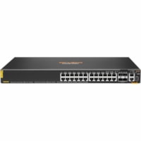 Aruba CX 6200F 24G Class 4 PoE 4SFP+ 370W Switch - 24.0 Ports - Manageable - Gigabit Ethernet, 10 Gigabit Ethernet - 10/100/1000Base-T, 10GBase-X - 3 Layer Supported - Modular - 4 SFP Slots - 65 W Power Consumption - 370 W PoE Budget - Twisted Pair, Optical Fiber - 1U - Cabinet Mount, Rack-mountable