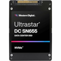 Disque SSD Ultrastar DC SN655 WUS5EA176ESP7E3 7,68 To - Interne - U.3 (PCI Express NVMe 4.0) - Haut volume de lecture WD - Serveur, Workstation Appareil compatible - 1 DWPD - 6800 Mo/s Taux de transfer maximale en lecture - 5 Année Garantie