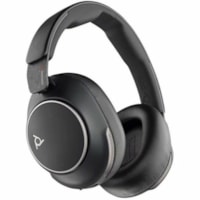 Casque Voyager Surround 80 UC Sans fil Par dessus l'Oreille Stéréo - Noir Poly - Certification Microsoft Teams - Stéréo - Sans fil - Bluetooth - 98 pi - 20 Hz à 16 kHz - Par dessus l'Oreille - Binaural - Circumaural - Antibruit - Noir