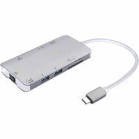 Station d'accueil VP6920-2 USB Type C pour Notebook - Capacité de chargement - Lecteur de carte mémoire - SD, microSD - Gris - Portable SMK-Link - pour Notebook - Capacité de chargement - Lecteur de carte mémoire - SD, microSD - USB Type C - 1 Écrans supportées - 4