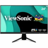 Moniteur LED VX2467U 24 po Classe Full HD - 16:9 - Noir ViewSonic - 23,6 po Visible - SuperClear IPS - LED Rétroéclairage - 1920 x 1080 - 16,7 Millions de Couleurs - 250 cd/m² - 3 ms - 75 Hz Fréquence de rafraîchissement - Hauts-Parleurs - HDMI - VGA