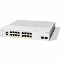 Cisco Catalyst C1300-16P-2G Ethernet Switch - 16 Ports - Manageable - Gigabit Ethernet - 1000Base-X, 10/100/1000Base-T - 3 Layer Supported - Modular - 2 SFP Slots - 154.50 W Power Consumption - 120 W PoE Budget - Optical Fiber, Twisted Pair - PoE Ports - 1U - Rack-mountable