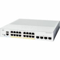 Commutateur Ethernet Catalyst 1300 C1300-16P-4X 16 Ports Gérable - 10 Gigabit Ethernet - 10/100/1000Base-T, 10GBase-X Cisco - 16 Ports - Gérable - 10 Gigabit Ethernet - 10/100/1000Base-T, 10GBase-X - 3 Couche supportée - Modulaire - 279,80 W Consommation d'énergie - 120 W