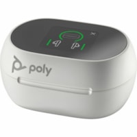 Poly Charging Case Poly Earbud - White - Stereo - True Wireless - Bluetooth - 98.4 ft - 20 Hz - 20 kHz - Earbud - Binaural - In-ear - White Sand