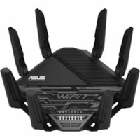 Routeur sans fil Wi-Fi 7 Ethernet Asus - Triples Bandes - 2.40 GHz Bande ISM - 6 GHz Bande UNII - 8 x Antenne(8 xExterne) - 2.28 Go/s Vitesse sans fil - 4 x Port réseau - 2 x Port Broadbandband - USB - 10 Gigabit Ethernet